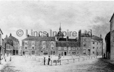 Bull Ring, East side 1860 (drawing)
