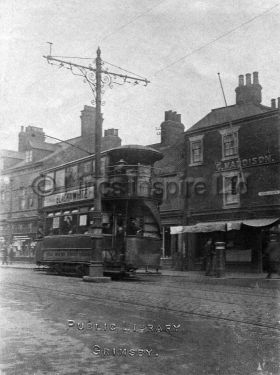 Victoria Street Maddison's Corner with Tram