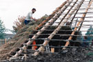 Iron Age Hut Thatching